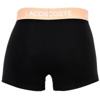 LACOSTE Mens Boxer Shorts, 5-pack - Trunks, Casual, Cotton Stretch, Logo waistband Black/Pastel M (Medium)