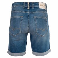 REPLAY Herren Jeansshorts - Super Stretch Denim, Tapered Fit Blau 30W