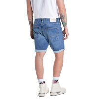 REPLAY Herren Jeansshorts - Super Stretch Denim, Tapered Fit Blau 30W