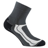 Rohner Basic unisex quarter socks, pack of 4 - Quarter Sport, cotton mix Grey 35-38 (2.5-5 UK)