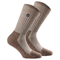 Rohner Advanced Socks Unisex Trekking-Socken, 2er Pack - Original, Schurwoll-Mix Beige 36-38