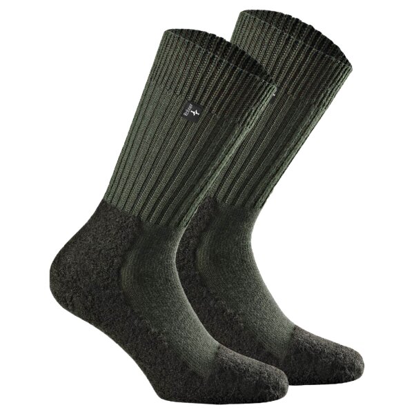 Rohner Advanced Socks unisex trekking socks, 2 pack - Original, virgin wool mix Green 44-46 (9-11 UK)
