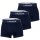 LACOSTE Herren Boxershorts, 3er Pack - Trunks, Casual, Cotton Stretch, Logobund