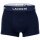 LACOSTE Mens Boxer Shorts, 3-pack - Trunks, Casual, Cotton Stretch, Logo waistband Dark Blue S (Small)