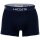 LACOSTE Herren Boxershorts, 3er Pack - Trunks, Casual, Cotton Stretch, Logobund Dunkelblau/Rot/Weiß S
