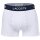 LACOSTE Herren Boxershorts, 3er Pack - Trunks, Casual, Cotton Stretch, Logobund Dunkelblau/Rot/Weiß S