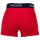LACOSTE Herren Boxershorts, 3er Pack - Trunks, Casual, Cotton Stretch, Logobund Dunkelblau/Rot/Weiß S