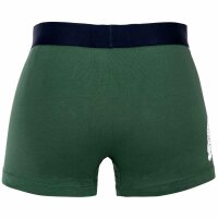 LACOSTE Mens Boxer Trunk, Big Croc Print, Cotton Stretch Green/Dark Blue/White M (Medium)