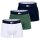 LACOSTE Mens Boxer Trunk, Big Croc Print, Cotton Stretch Green/Dark Blue/White M (Medium)
