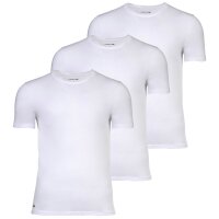 LACOSTE Mens T-Shirts, 3-pack - Essentials, Round Neck,...