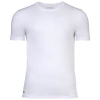 LACOSTE Mens T-Shirts, 3-pack - Essentials, Round Neck, Slim Fit, Cotton, Solid Color White M (Medium)