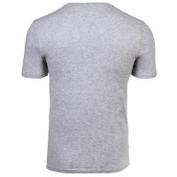 LACOSTE Herren T-Shirts, 3er Pack - Essentials, Rundhals, Slim Fit, Baumwolle, einfarbig Weiß/Grau/Schwarz S