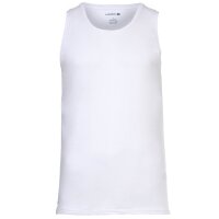 LACOSTE Mens Undershirts, 3-pack - Tank Top, Round Neck, Slim Fit, Cotton, Solid Color White M (Medium)