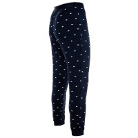 LACOSTE mens sleep trousers - loungewear, pyjama trousers, long, logo Blue M (Medium)