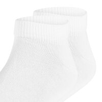FALKE Kinder Sneakersocken, 6er Pack - Happy, Kurzsocken, einfarbig Weiß 23-26