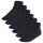 FALKE childrens sneaker socks, 6-pack - Happy, short socks, single-coloured Black 23-26