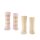 FALKE Kinder Socken, 6er Pack - Happy Stripe, Kurzsocken, gestreift Rosa/Beige 23-26