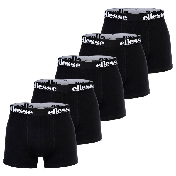 ellesse Jungen Boxershorts, 5er Pack - EMARIO, Unterhose, Baumwollmischung Schwarz 152/158
