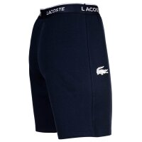 LACOSTE Herren Sweatshorts - Loungewear, Pyjamashorts, Logo, Baumwoll-Mix, uni Blau S
