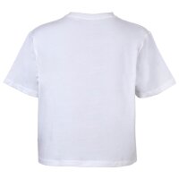 LACOSTE Damen Schlafanzug, kurz - Shorty, Pyjama-Set, Logo Print, Cotton Stretch Weiß/Grün M