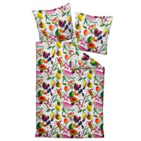 Janine Bed Linen 2 pcs. - MODERN ART S, maco satin, cotton mercerized, allover print Multicoloured 135x200cm