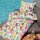 Janine Bed Linen 2 pcs. - MODERN ART S, maco satin, cotton mercerized, allover print Multicoloured 135x200cm