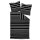 Janine bedding set, 2-piece – J.D., maco satin, cotton mercerised, silk finish, striped Nougat/Black 155x220cm