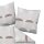 Janine bedding set, 2-piece – J.D., maco satin, cotton mercerised, silk finish, striped Grey/sand 135x200cm