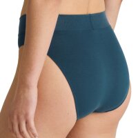 CALIDA Ladies Briefs - Elastic, High Waist, Soft Waistband, Single Jersey Petrol Blue 40/42 (UK 14/16)