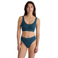CALIDA Ladies Briefs - Elastic, High Waist, Soft Waistband, Single Jersey Petrol Blue 40/42 (UK 14/16)