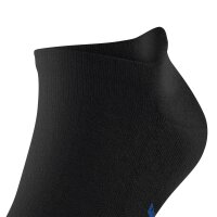FALKE Unisex Sneakersocken 2er Pack - Keep Warm, Kurzsocken, einfarbig Schwarz 46-48