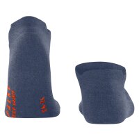 FALKE Unisex Sneakersocken 2er Pack - Keep Warm, Kurzsocken, einfarbig Blau 44-45