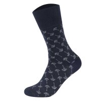 JOOP! Unisex Socken, 2er Pack - Premium Essential Organic Cotton Socks, gemustert Dunkelblau 39-42