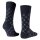 JOOP! Unisex Socken, 2er Pack - Premium Essential Organic Cotton Socks, gemustert Dunkelblau 39-42