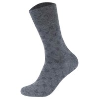 JOOP! Unisex Socken, 2er Pack - Premium Essential Organic Cotton Socks, gemustert Dunkelgrau meliert 39-42