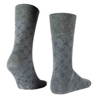 JOOP! Unisex Socken, 2er Pack - Premium Essential Organic Cotton Socks, gemustert Dunkelgrau meliert 39-42