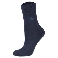 JOOP! Damen Socken, 2er Pack - Daily Glam Organic GOTS Socks, Baumwoll-Mix, uni Dunkelblau 35-38