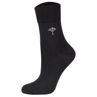 JOOP! Damen Socken, 2er Pack - Daily Glam Organic GOTS Socks, Baumwoll-Mix, uni Schwarz 39-42