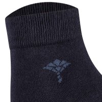 JOOP! womens quarter-length socks, 2-pack - Daily Glam Organic GOTS Quarter, cotton blend, plain Dark Blue 35-38 (UK 3-5,5)