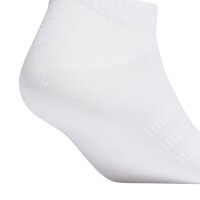adidas Unisex Sneaker Socks, 6-pack - Thin and Light Sportswear Low Cut Socks, logo, solid color White 46-48