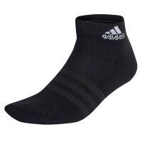 adidas Unisex Quarter Socks, 12-pack - Cushioned Sportswear Ankle, logo, padded, solid color Black/Grey/White 46-48