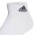 adidas Unisex Quarter Socks, 12-pack - Cushioned Sportswear Ankle, logo, padded, solid color Black/Grey/White 46-48