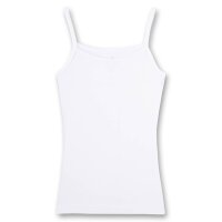 Sanetta Girls Undershirt, Pack of 4 - Shirt without Arms, Top White 140