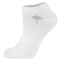 JOOP! Damen Sneakersocken, 2er Pack - Daily Glam Organic GOTS Sneaker, Baumwoll-Mix, uni Weiß 35-38