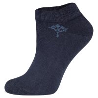 JOOP! Damen Sneakersocken, 2er Pack - Daily Glam Organic GOTS Sneaker, Baumwoll-Mix, uni Dunkelblau 35-38