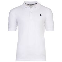 U.S. POLO ASSN. mens polo shirt - piqué, embroidered logo, cotton stretch White M (Medium)