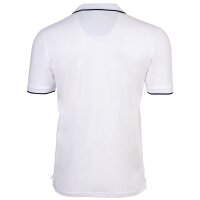 U.S. POLO ASSN. Herren Poloshirt mit Kontrast-Details - Piquet, Logo, Cotton Stretch Weiß M