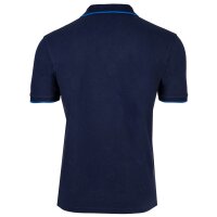 U.S. POLO ASSN. Herren Poloshirt mit Kontrast-Details - Piquet, Logo, Cotton Stretch Marine S