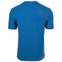 U.S. POLO ASSN. Herren T-Shirt - Rundhals, Logo-Stickerei, Baumwolle Blau S