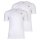 U.S. POLO ASSN. Mens T-shirts, 2-pack - round neck, embroidered logo, cotton White M (Medium)